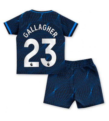 Chelsea Conor Gallagher #23 Segunda Equipación Niños 2023-24 Manga Corta (+ Pantalones cortos)